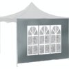 Bočnice pro párty stan WINDOW 2x3m 420D šedá WATERPROOF
