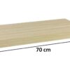 STILISTA Nástěnná police světlé dřevo, 70 cm