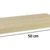 STILISTA Nástěnná police světlé dřevo, 50 cm