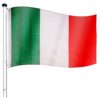 FLAGMASTER® Vlajkový stožár vč. vlajky Itálie, 650 cm