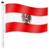 FLAGMASTER® Vlajkový stožár vč. vlajky Rakousko, 650 cm
