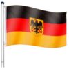 FLAGMASTER® Vlajkový stožár vč. vlajky Německo I., 650 cm