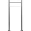 STILISTA Stojan na poštovní schránku, 120 cm, stříbrná