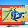 Model Kliklak Vrtulník Mil Mi 2 – Policie 27,6x30cm v krabici 34x19x5,5cm