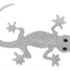 Samolepící dekorace Gecko – stříbrná