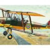 Model D.H.82 Tiger Moth 15,4x19cm v krabici 31×13,5×3,5cm