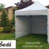 TRADGARD Zahradní párty stan PROFI STEEL 3 x 6 m, šedý