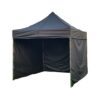 TRADGARD Zahradní párty stan PROFI STEEL 3 x 3 m, černý