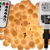 Párty osvětlení 10 m, 100 LED diod, teple bílé, ovladač