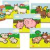 Puzzle Moje první zvířátka dřevěné 18 dílků pro nejmenší v krabičce 13×11,5×4,5cm 12m+ MPZ