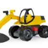 Bagr žlutočerný Giga Trucks plast 80cm v krabici 70x35x29cm