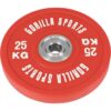 Gorilla Sports Zátěžový kotouč, pogumovaný, 25 KG