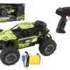 Auto RC buggy terénní zelené 22cm plast 2,4GHz na baterie + dobíjecí pack v krabici 32x16x18cm