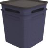 BRISEN Set boxů s víkem, 18 l, 2 ks, modré