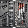 Gola sada 1/2", 3/8", 1/4" + příslušenství 120 ks