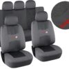 Potahy sedadel Airbag, šedé, sada 9 ks
