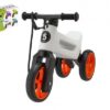 Odrážedlo FUNNY WHEELS Rider SuperSport bílé/oranž 2v1+popruh,výš.sedla28/30cm nos.25kg 18m+v krab.