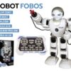 Robot RC FOBOS plast interaktivní chodící 40cm česky mluvící na baterie s USB v krabici 31x45x13cm