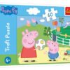 Puzzle Prasátko Peppa/Peppa Pig Zábava s přáteli 33x22cm 60 dílků v krabičce 21x14x4cm