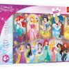 Puzzle Portréty princezen Disney 41×27,5cm 160 dílků v krabici 29x19x4cm