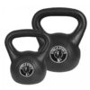 Gorilla Sports Sada kettlebell činek, plast, 8 + 16 kg