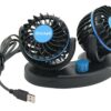 Ventilátor MITCHELL DUO 2x85mm USB 5V na palubní desku