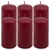 Vínová parafínová svíčka 11,5 cm, 30 h hoření, sada 6 ks