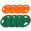 Gorilla Sports Sada zátěžových desek, 4 x 2,5 kg + 4 x 5 kg