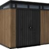 PENT domek 9 x 7, hnědý, 226 x 279 x 216 cm