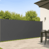 Výsuvná boční zástěna, 200 x 500 cm, antracit