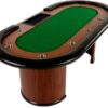 XXL pokerový stůl Royal Flush, 213 x 106 x 75cm, zelená