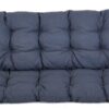 Poduška na lavici PREMIUM 120 x 45 cm, tmavě šedá