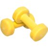 Gorilla Sports Jednoručky na aerobik, 2 x 4 kg, žluté