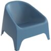 MATERA plastové křeslo, kouřově modrá