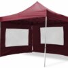 Zahradní party stan vínový nůžkový 3 x 3 m + 4 bočnicemi