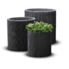 Květináč CYLINDER 3v1 – antracit