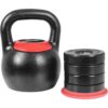 Gorilla Sports kettlebell, nastavitelná hmotnost 8 – 16 kg