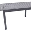 Zahradní stůl, hliníkový, rozkládací, antracit