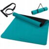 Fitness jóga podložka 190 × 100 x 0,6 cm tyrkysová