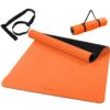 Fitness jóga podložka 190 × 100 x 0,6 cm oranžová