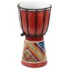 Dětský djembe buben 30 cm, mahagon, ručně malovaný