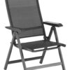 Zahradní polohovací křeslo BASIC PLUS, antracit/antracit