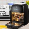 Horkovzdušná trouba a fritéza 12 l s programy a sušičkou