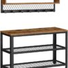Předsíňová sestava s lavicí a botníkem, industriální styl