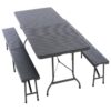 Skládací zahradní set, 75 x 61 x 61 cm, antracit