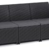 MARIE zahradní sofa pro 3 osoby, grafit