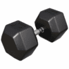 Gorilla Sports Šestihranná pogumovaná činka, 45 kg