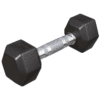 Gorilla Sports Šestihranná pogumovaná činka, 2 kg