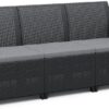 CLAIRE 3 SEATERS SOFA  – grafit
