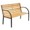 Zahradní lavice 120 cm, dřevo/ocel, 2místná